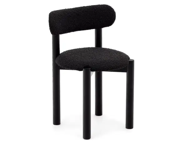 Silla borreguito negro Nebai Kave Home