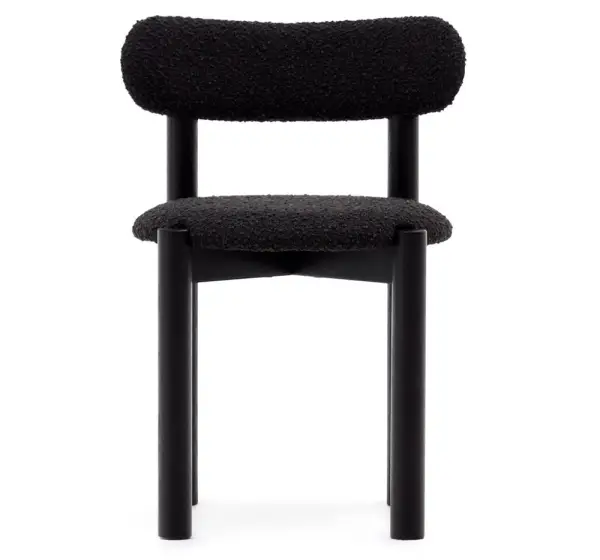 Silla borreguito negro Nebai Kave Home