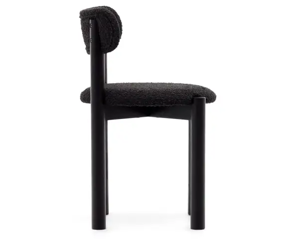 Silla borreguito negro Nebai Kave Home