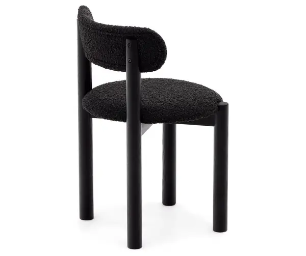 Silla borreguito negro Nebai Kave Home