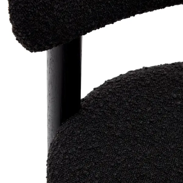 Silla borreguito negro Nebai Kave Home