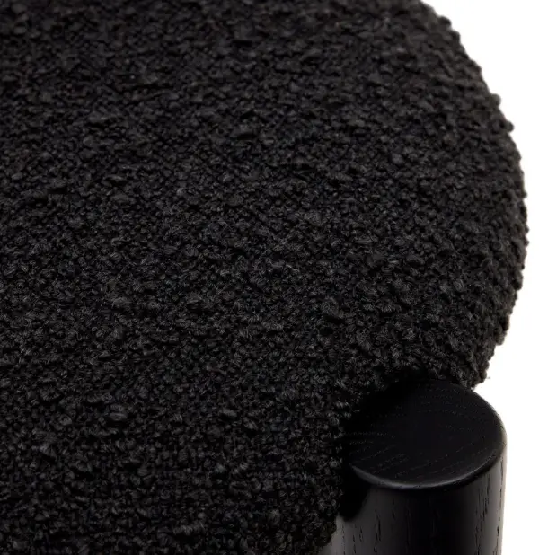 Silla borreguito negro Nebai Kave Home