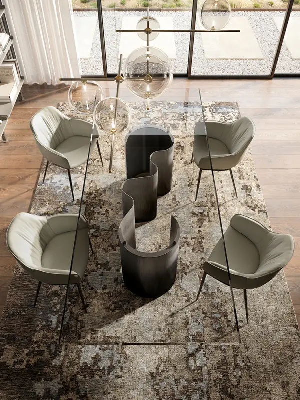 Mesa de comedor cristal Papel by Cattelan Italia