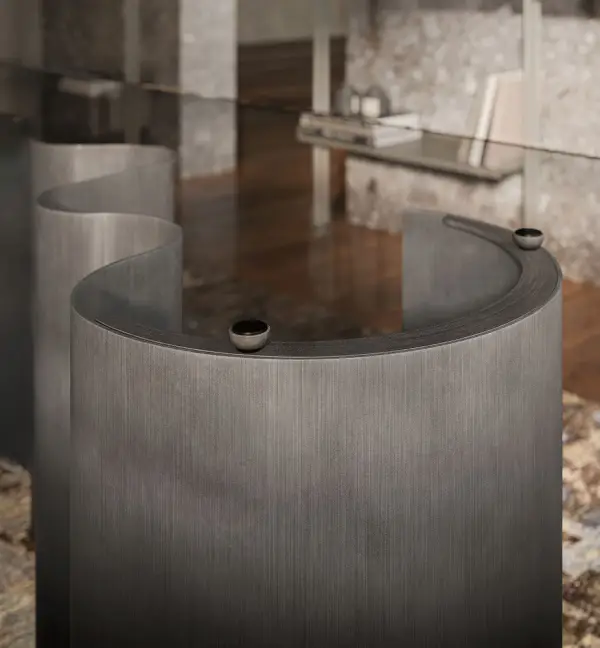 Mesa de comedor cristal Papel by Cattelan Italia