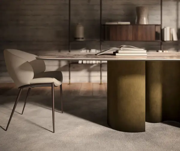 Mesa de comedor porcelánico Papel by Cattelan Italia