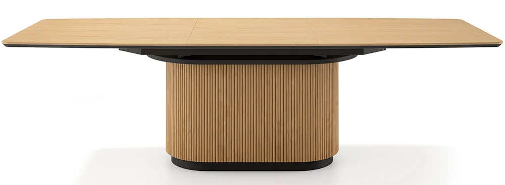 Mesa de comedor roble recta extensible Mosley