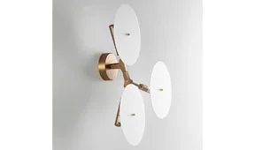 Aplique de pared dorado y acrilico Fedi Aplique de pared dorado y acrilico Fedi