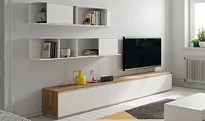 Mueble tv blanco lacado Hiromi Mueble tv blanco lacado Hiromi