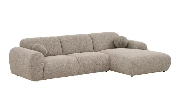 Sofá con chaise lounge modular Clyde gris