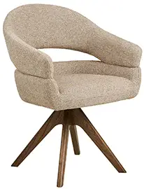 Silla giratoria Dover madera de roble