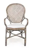 Silla vintage con cojín Edelina