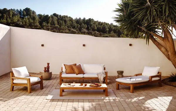 Sillón de jardín teca maciza Forcanera