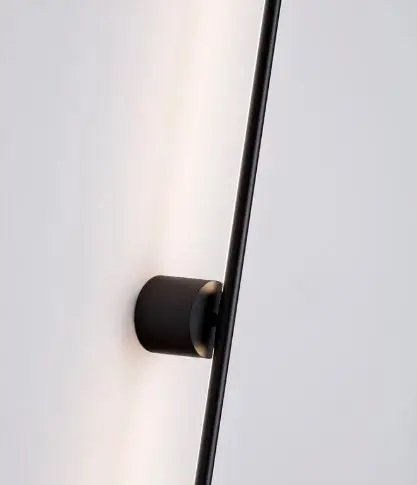 Aplique de pared negro mate Aden