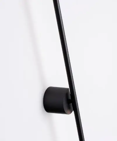 Aplique de pared negro mate Aden