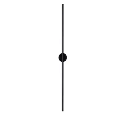 Aplique de pared negro mate Aden
