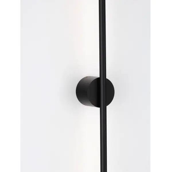 Aplique de pared negro mate Aden
