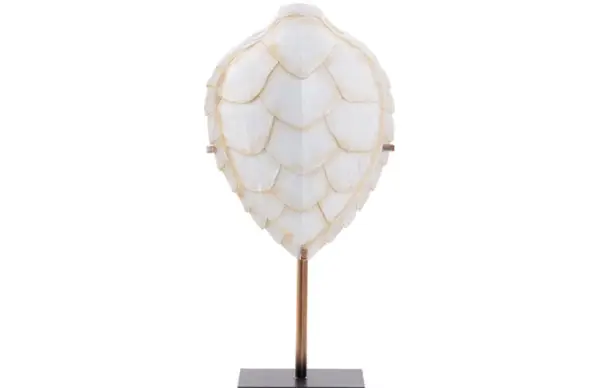 Tortuga metal blanco