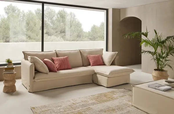 Sofá cama con chaise longue Corricella