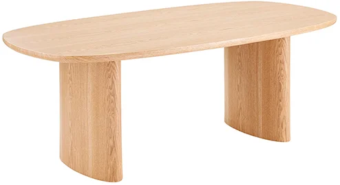 Mesa de comedor madera de fresno natural Elsinor
