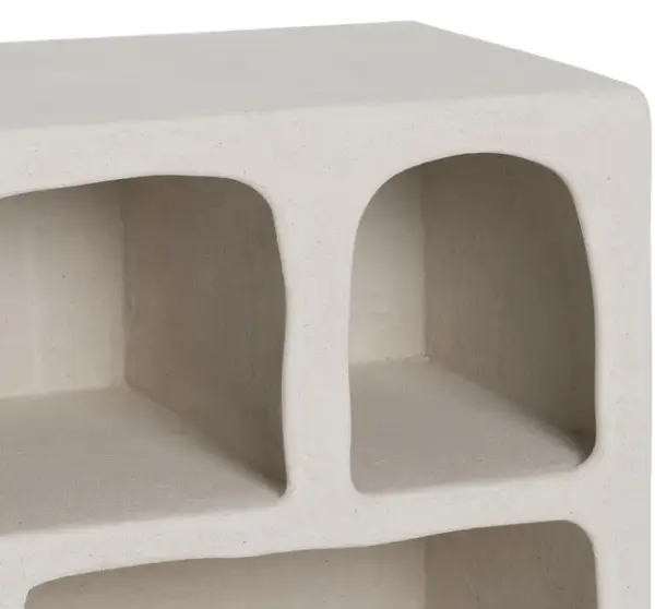 Librería baja minimalista cálida Edén