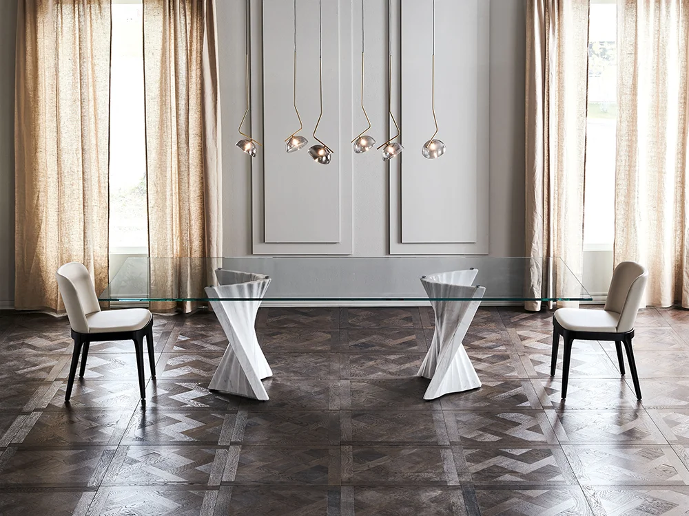 Mesa de comedor moderna Plisset