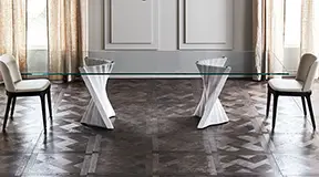 Mesa de comedor moderna Plisset