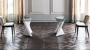 Mesa de comedor moderna Plisset Mesa de comedor moderna Plisset