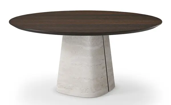 Mesa de comedor redonda madera Rado