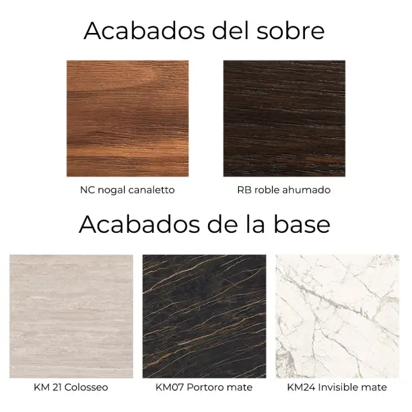 Mesa de comedor redonda madera Rado