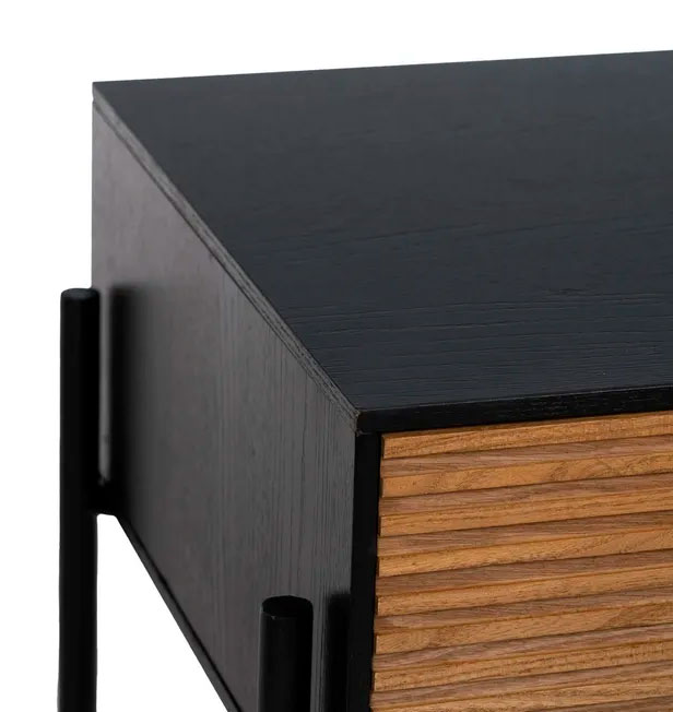 Mesita de noche natural minimalista Edén