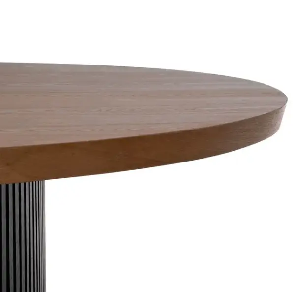 Mesa de comedor negro natural minimalista Edén