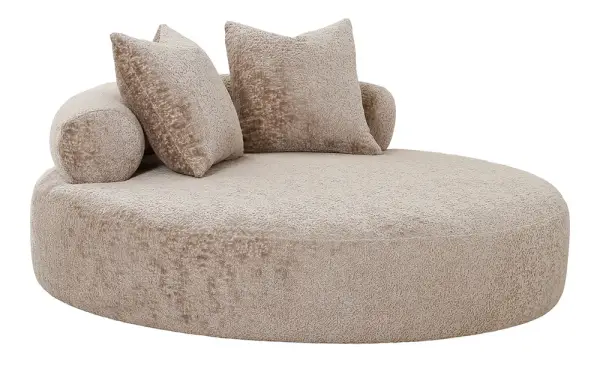 Cama redonda tapizada cairo