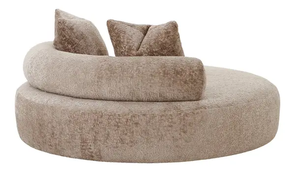 Cama redonda tapizada cairo