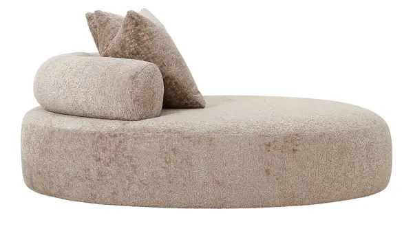 Cama redonda tapizada cairo