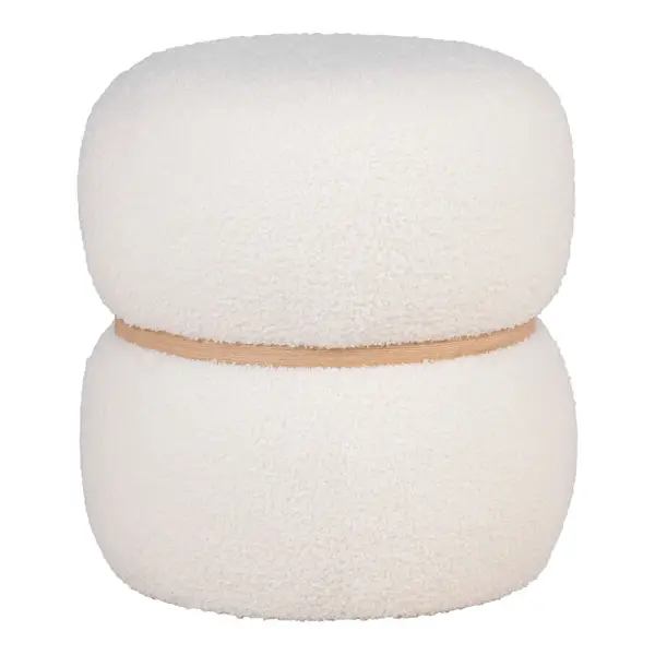 puf tapizado bouclé