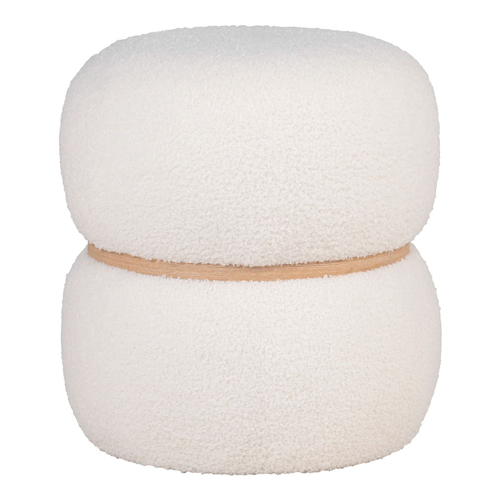 puf tapizado bouclé
