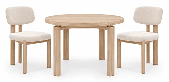 Mesa de comedor redonda extensible Remir Mesa de comedor redonda extensible Remir