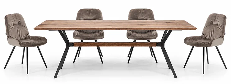 Mesa de comedor industrial Donton Kare