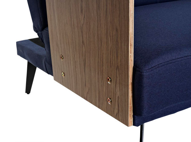 Sofá cama eucalipto metal