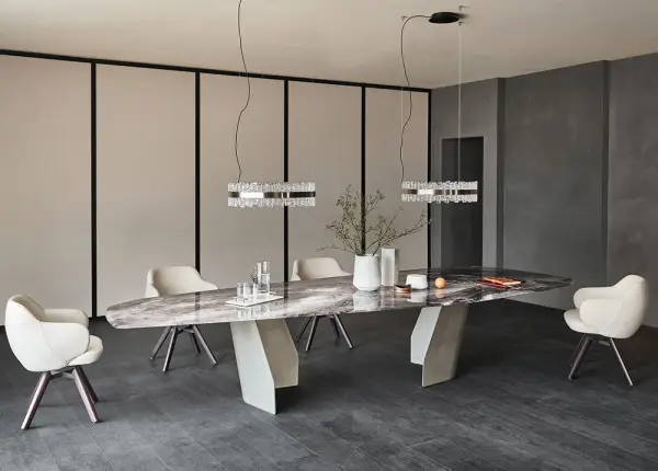 Mesa de comedor crystalart Senator Cattelan Italia