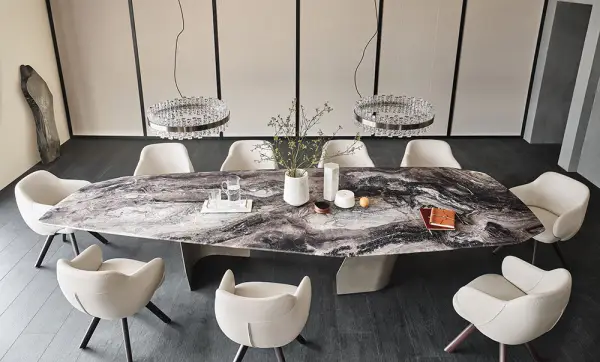 Mesa de comedor crystalart Senator Cattelan Italia