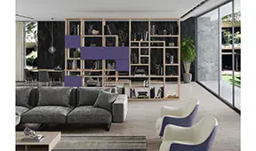 Librería separador de ambiente ultra violet Adagio