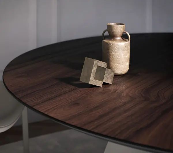Mesa de comedor redonda madera Senator Cattelan Italia