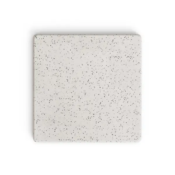 Sobre de mesa de exterior Saura de terrazo blanco