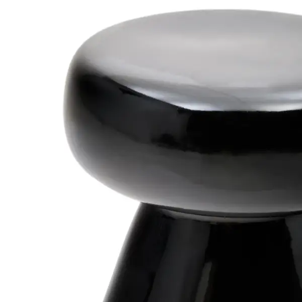 Mesa auxiliar Manya de cerámica negro Kave Home