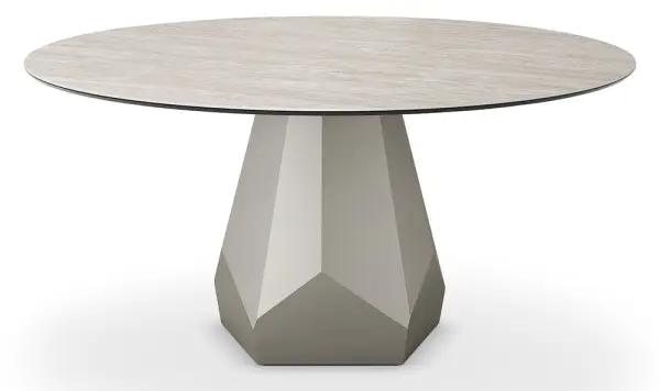 Mesa de comedor redonda keramik Zermatt Cattelan Italia