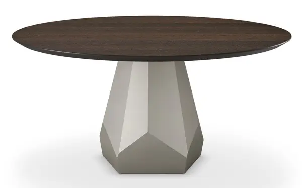 Mesa de comedor redonda madera Zermatt