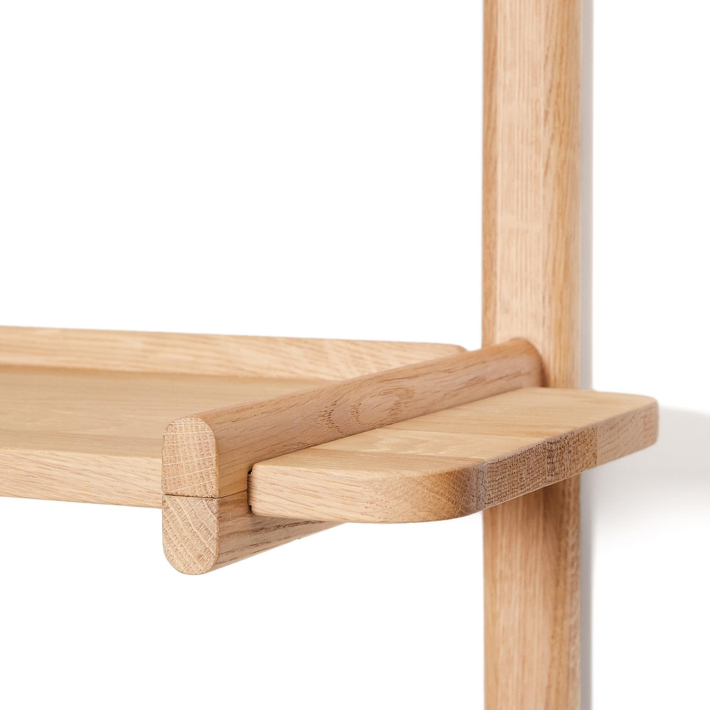 Estantería modular madera maciza roble acabado natural