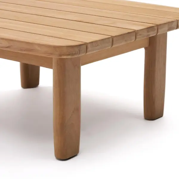 Mesa auxiliar de madera maciza de teca Tirant