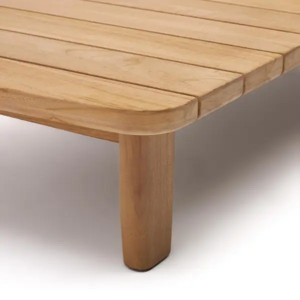 Mesa de centro de madera maciza Tirant de teca